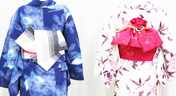 帯結び『矢の字』（左）・『花文庫』