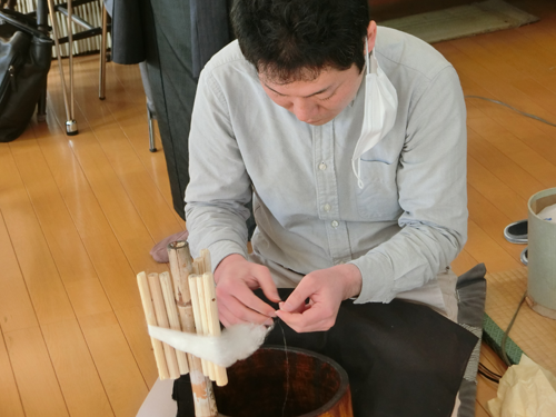 糸紡ぎ①